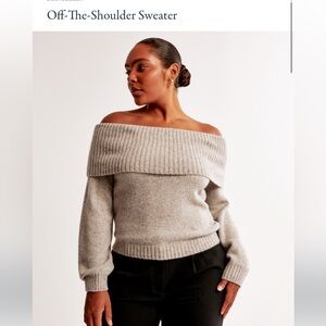 Abercrombie & Fitch- Off the shoulder sweater top